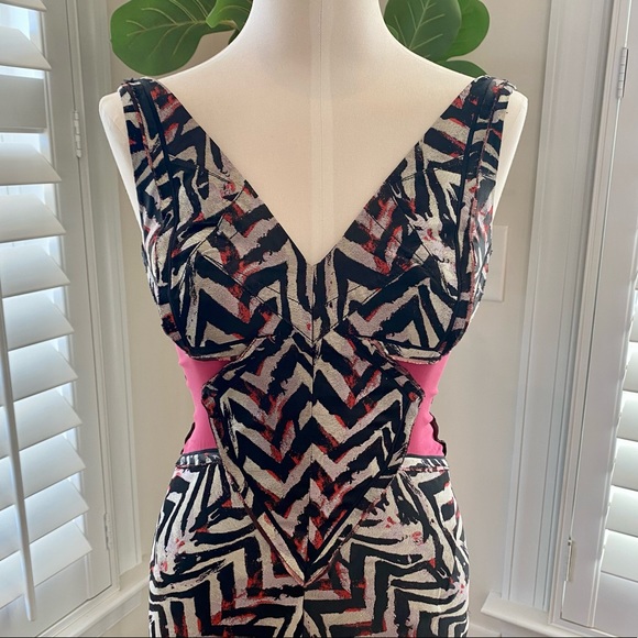 Zac Posen zig zag dress size 2 NWT - Picture 8 of 12